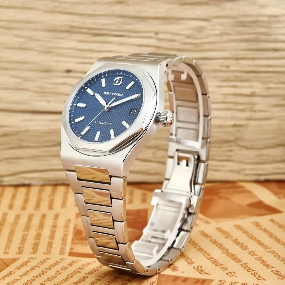 BETTIMER B8001 V1 Automatic Watches Men PT5000 Movement 40mm 316L Stainless Steel 10ATM Water Resistance Self-Winding Mechanical
BETTIMER B8001 V1 Automatic Watches Men PT5000 Movement 40mm 316L Stainless Steel 10ATM Water Resistance Self-Winding Mechanical