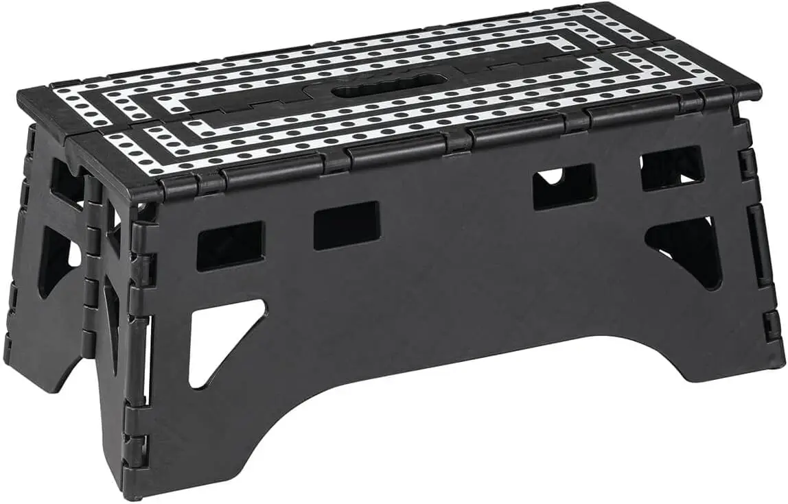 Extra Wide Folding Step Stool for Adults | 500 lb Heavy Duty Plastic Step Stool | Portable, Lightweight, with Non-Skid
Extra Wide Folding Step Stool for Adults | 500 lb Heavy Duty Plastic Step Stool | Portable, Lightweight, with Non-Skid