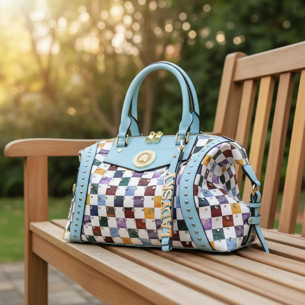 Ladysky Fashion Diamond Handbag Women Quality Ladies Shoulder Bag Large Capacity Female Bag with Metal Letter Trending Supplier
Ladysky Fashion Diamond Handbag Women Quality Ladies Shoulder Bag Large Capacity Female Bag with Metal Letter Trending Supplier