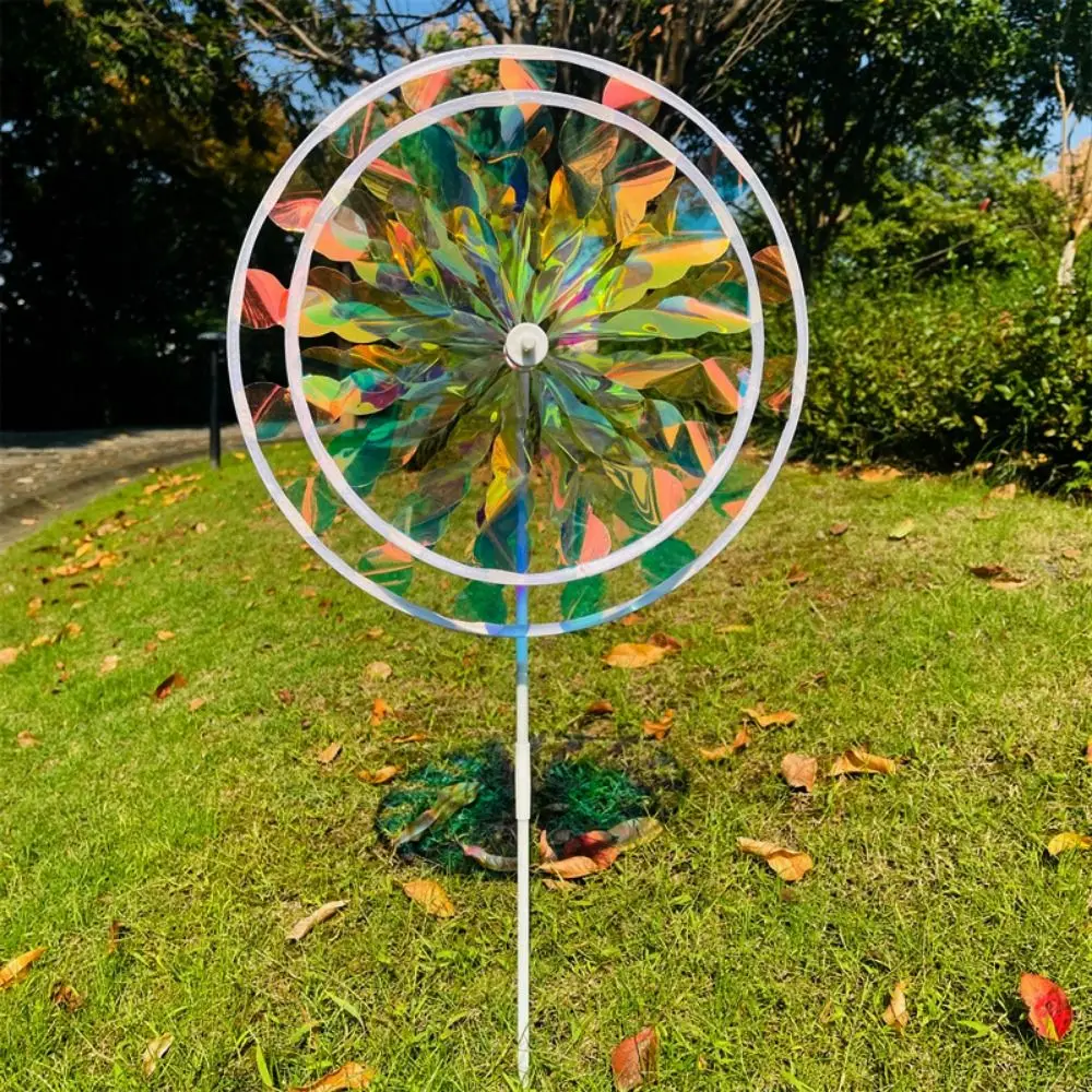 Multistyles Colorful Lasers Dazzling Film Windmill Color Changing Bright PVC Rotating Wind Spinner Double Layered
Multistyles Colorful Lasers Dazzling Film Windmill Color Changing Bright PVC Rotating Wind Spinner Double Layered