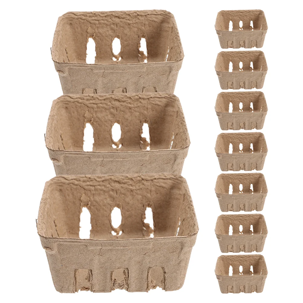 10 Pcs Pulp Blueberry Tray Paper Berries Strawberry Holder Household Basket Fruit Decorate
10 Pcs Pulp Blueberry Tray Paper Berries Strawberry Holder Household Basket Fruit Decorate