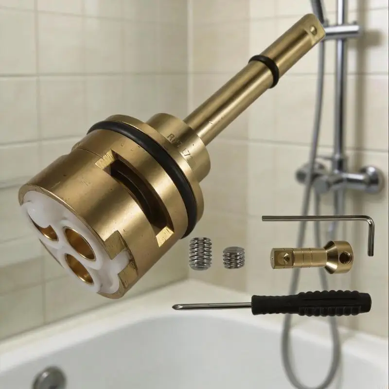 Leakproof Coppers Shower Diverter Valves Cores Diverter Valves Cartridges Simple Installation Steps Fit RP51919 RP7171 M4YD
Leakproof Coppers Shower Diverter Valves Cores Diverter Valves Cartridges Simple Installation Steps Fit RP51919 RP7171 M4YD