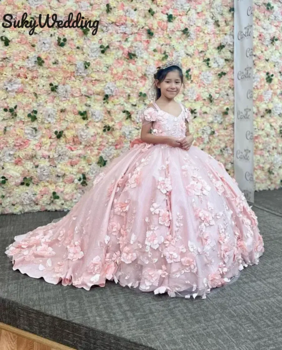 Blush Pink Mini Quinceanera Dress for Girls Wedding 3D Floral Applique Flower Girl Dress Ball Gown Princess Birthday Party Dress
Blush Pink Mini Quinceanera Dress for Girls Wedding 3D Floral Applique Flower Girl Dress Ball Gown Princess Birthday Party Dress