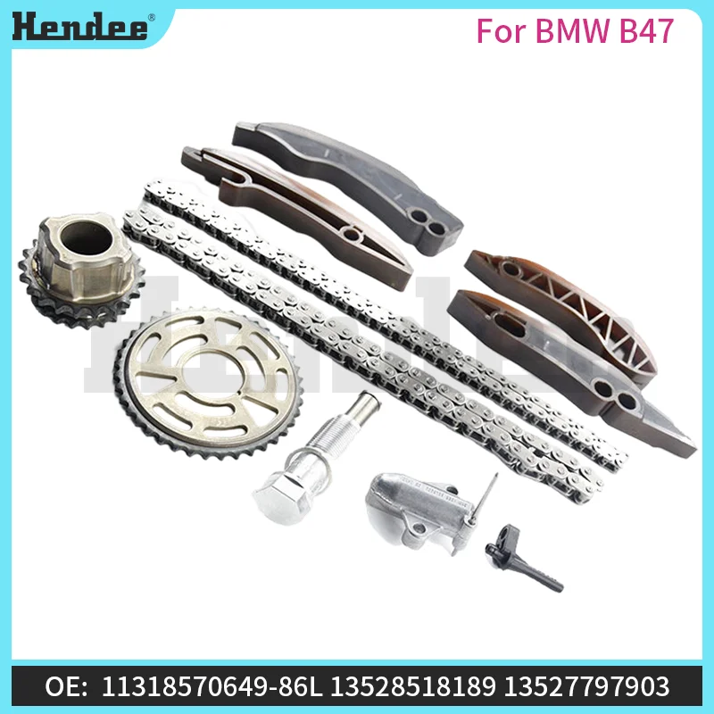 For BMW B47 Timing Chain Kit,High-quality Automotive Parts OE:11318570649-86L,13528588693-68L,11318518181,13528518189
For BMW B47 Timing Chain Kit,High-quality Automotive Parts OE:11318570649-86L,13528588693-68L,11318518181,13528518189