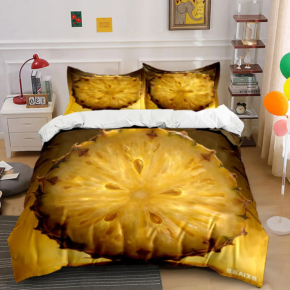 "Pineapple-Themed Kitchen Decor Set" Multiple sizes kid's and adults' bedroom Exquisite 3PC bedding set, gift
"Pineapple-Themed Kitchen Decor Set" Multiple sizes kid's and adults' bedroom Exquisite 3PC bedding set, gift
