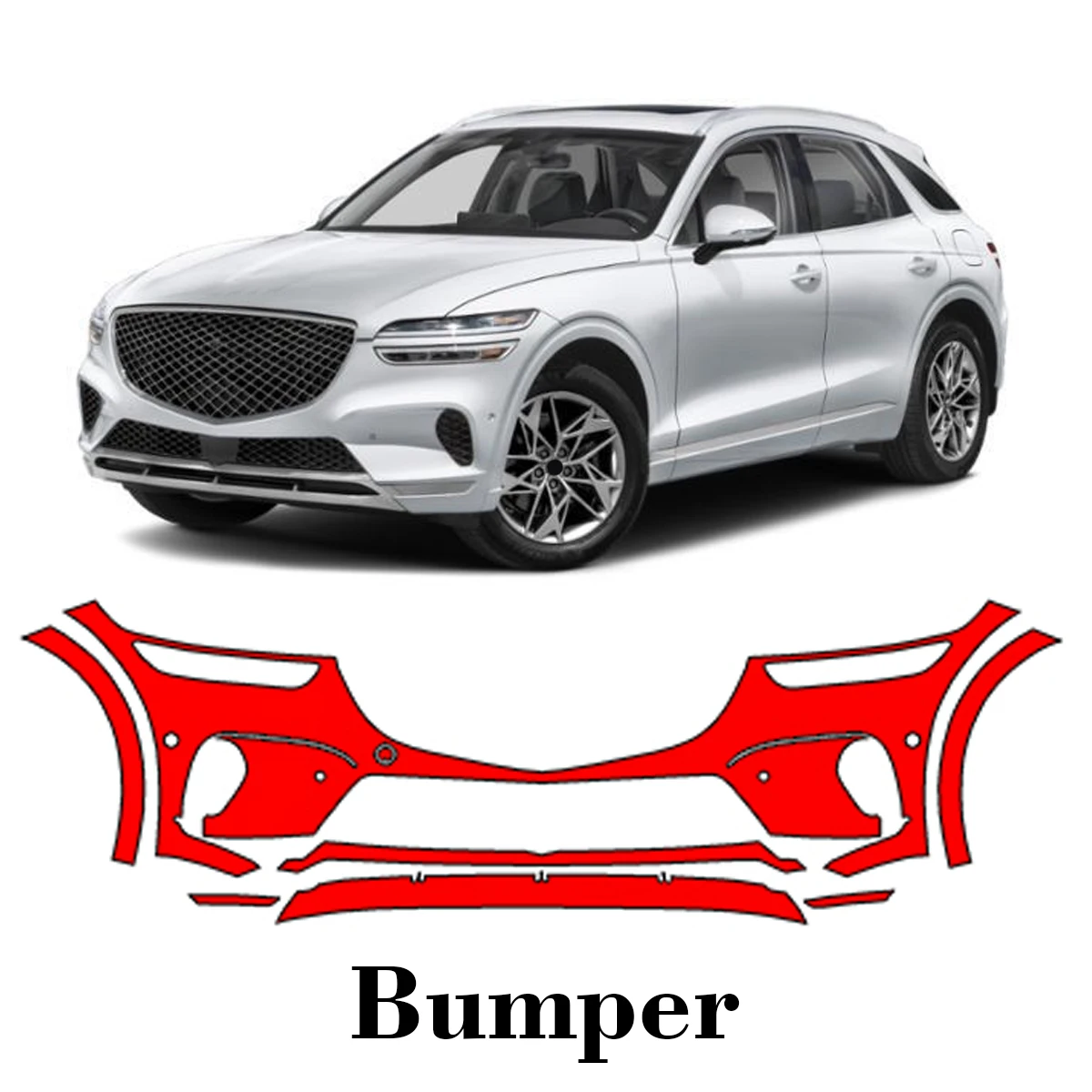 Car Precut Paint Protection Film Front Bumper Anti-scratch Exterior TPU PPF For Genesis GV70 2022-2025
Car Precut Paint Protection Film Front Bumper Anti-scratch Exterior TPU PPF For Genesis GV70 2022-2025
