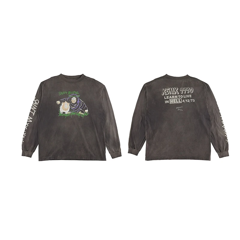 Футболка с двусторонним принтом Monster eep And Gorilla Front из чистого хлопка Long Sve, молодежная модная круглая футболка Ne ort Sve
Футболка с двусторонним принтом Monster eep And Gorilla Front из чистого хлопка Long Sve, молодежная модная круглая футболка Ne ort Sve