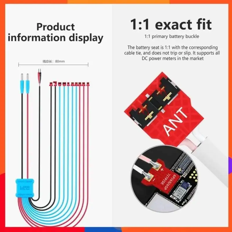 MAANT Primary Battery Buckle Cable Supports All DC Power Meters for iPhone 6S 6SP 7 7P 8 8P X XS XR 11 12 13 14 15 16 17 Pro Max
MAANT Primary Battery Buckle Cable Supports All DC Power Meters for iPhone 6S 6SP 7 7P 8 8P X XS XR 11 12 13 14 15 16 17 Pro Max