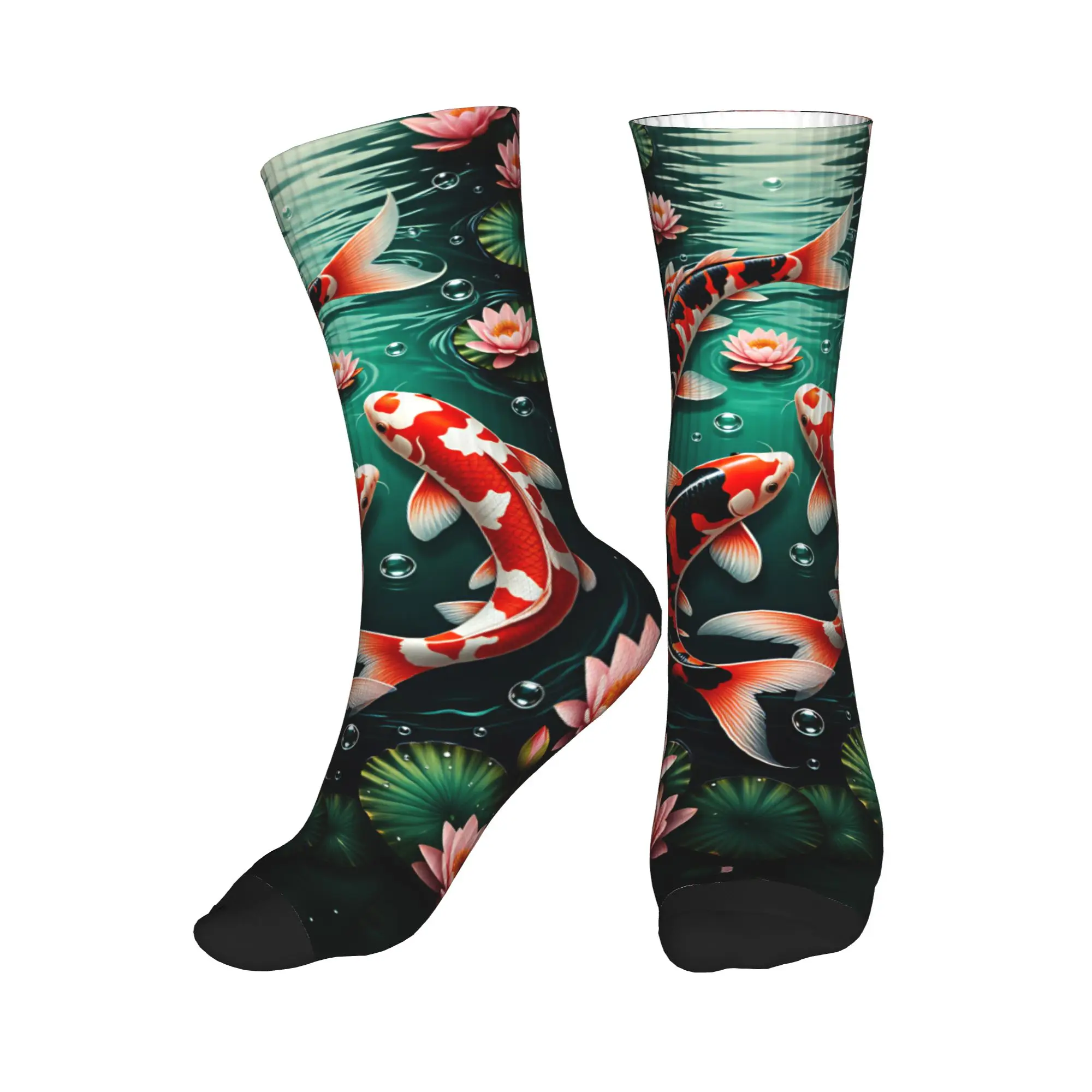 Three Koi Lotus Dark Pond Feng Shui Dress Socks for Men Women Warm Fashion Crew Socks
Three Koi Lotus Dark Pond Feng Shui Dress Socks for Men Women Warm Fashion Crew Socks