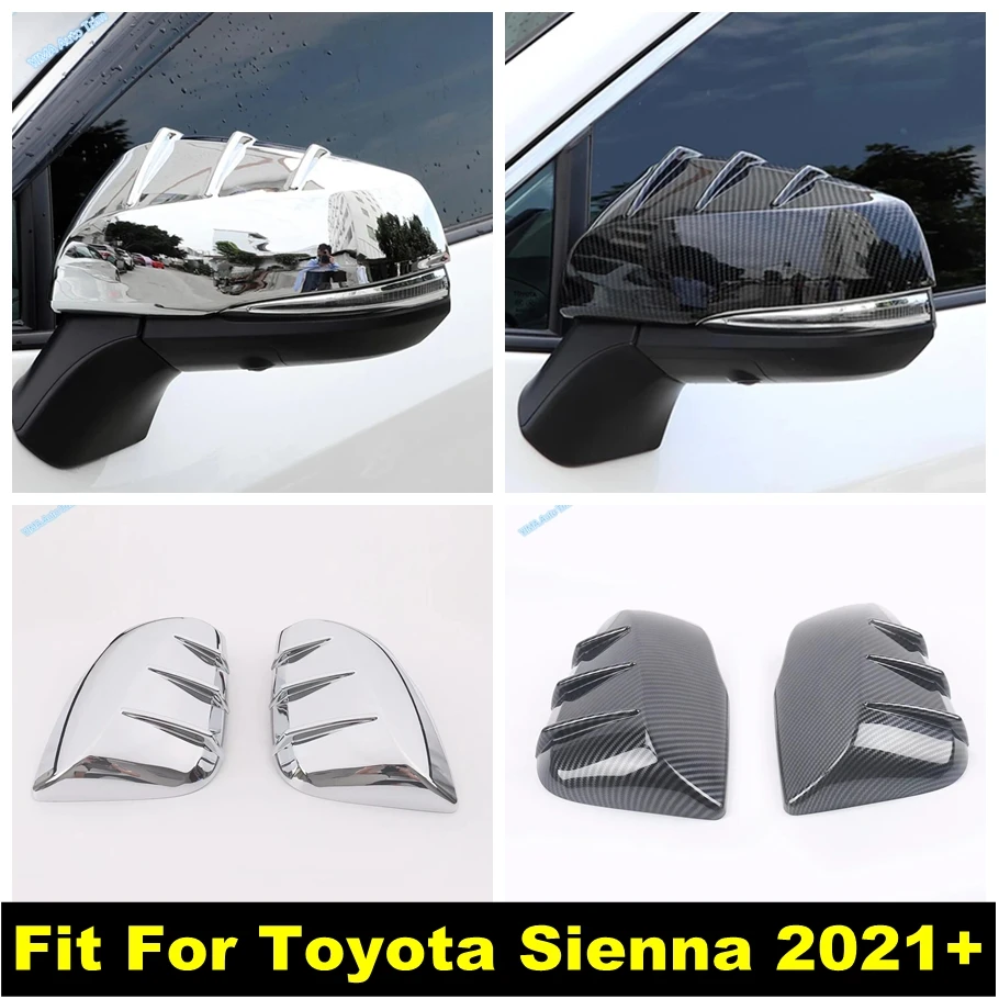 Chrome / Carbon Fiber Car Side Wing Rearview Mirror Cap Decor Frame Cover Trim LHD ABS Accessories For Toyota Sienna 2021 - 2025
Chrome / Carbon Fiber Car Side Wing Rearview Mirror Cap Decor Frame Cover Trim LHD ABS Accessories For Toyota Sienna 2021 - 2025