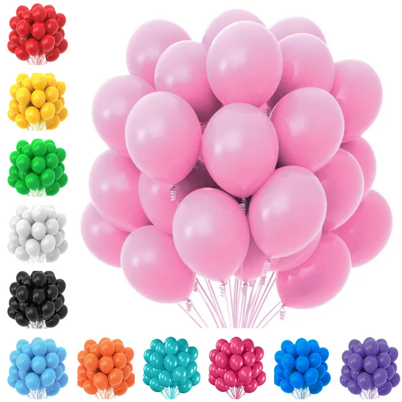 30/50pcs Red Yellow Green Blue White Black Purple Pink Latex Balloons Birthday Party Wedding Balloon Decorations
30/50pcs Red Yellow Green Blue White Black Purple Pink Latex Balloons Birthday Party Wedding Balloon Decorations