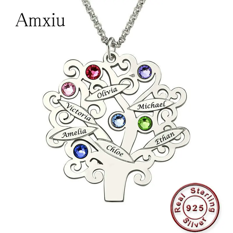 Amxiu, на заказ, семейная команда, дерево, ожерелье, серебро 925 пробы, кулон, ожерелье, гравировка, имя, камень, ювелирное изделие для друзей, сувенир
Amxiu, на заказ, семейная команда, дерево, ожерелье, серебро 925 пробы, кулон, ожерелье, гравировка, имя, камень, ювелирное изделие для друзей, сувенир