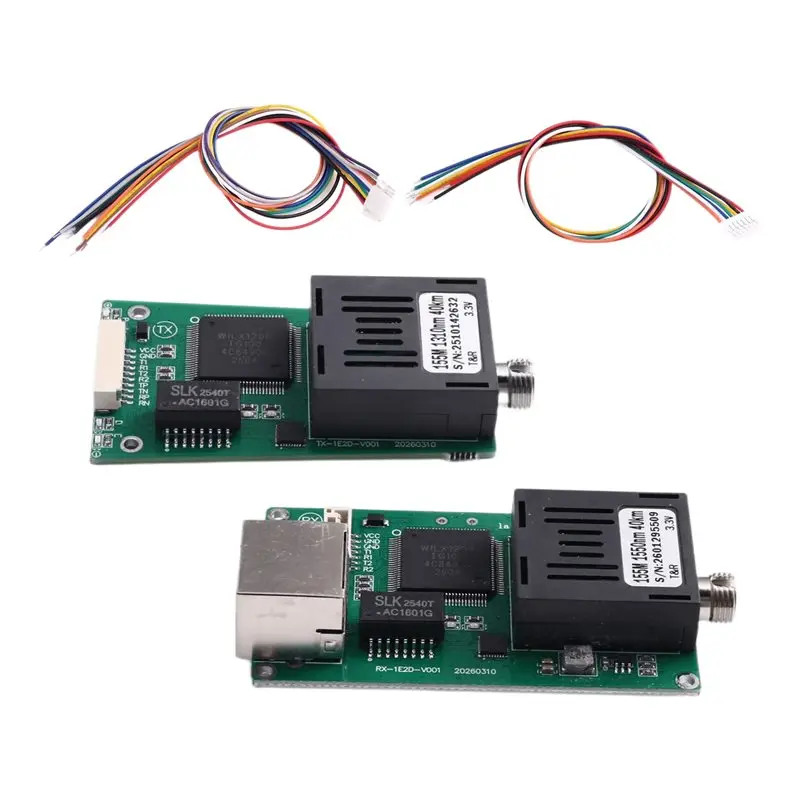 ASMA-TX/RX 40KM TTL Optical Transceiver Module DC5.5-26V Drone-Specific With RJ45 Port Optical Terminal Equipment
ASMA-TX/RX 40KM TTL Optical Transceiver Module DC5.5-26V Drone-Specific With RJ45 Port Optical Terminal Equipment