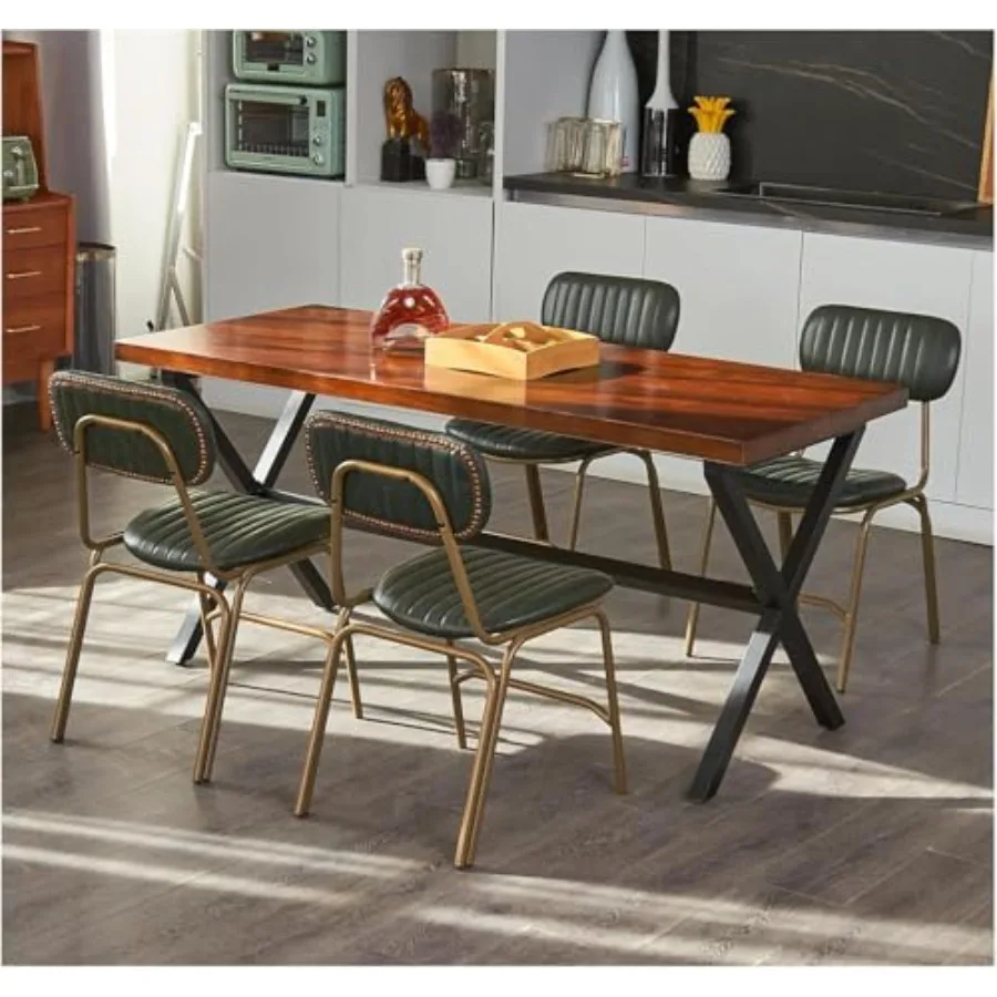 Mid Century Modern Dining Chairs Set of 4 Retro Chair with Faux Leather Upholstered Seat and Backrests Vintage Distressing Meta
Mid Century Modern Dining Chairs Set of 4 Retro Chair with Faux Leather Upholstered Seat and Backrests Vintage Distressing Meta
