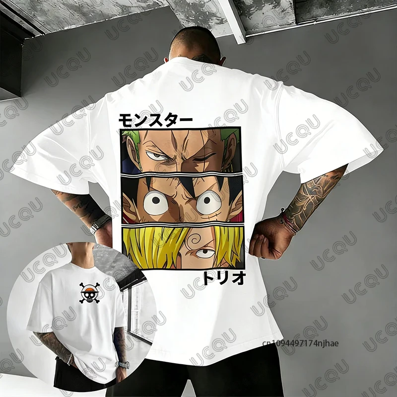 One Piece Anime Luffy Zoro Sanji Graphic Print Cotton T-shirt For Men Summer Cosplay Sports Tees Casual Clothes Kids/Adult Tops
One Piece Anime Luffy Zoro Sanji Graphic Print Cotton T-shirt For Men Summer Cosplay Sports Tees Casual Clothes Kids/Adult Tops