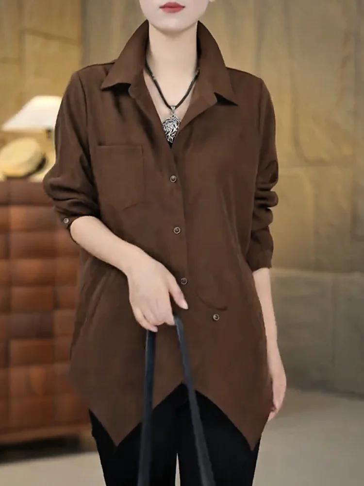 Женский модный топ с воротником-стойкой, приталенный, универсальный, больших размеров, осенняя новинка для повседневной носки
Женский модный топ с воротником-стойкой, приталенный, универсальный, больших размеров, осенняя новинка для повседневной носки