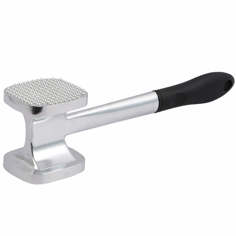 Aluminum Alloy Steak Hammer Meat Tenderizer Kitchen Tool Flat Bottom Silver Long H Safe Storage Hole
Aluminum Alloy Steak Hammer Meat Tenderizer Kitchen Tool Flat Bottom Silver Long H Safe Storage Hole