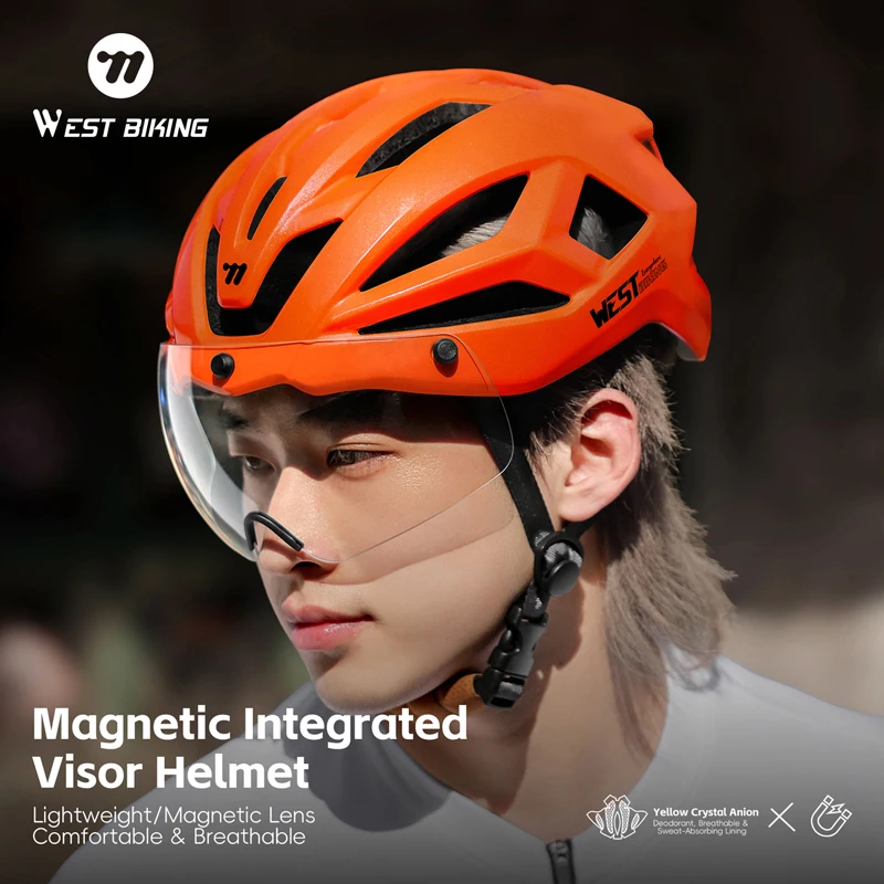 Road Bike Helmet with Magnetic Goggles Ultralight Aero Design Detachable Antibacterial Pads for Cycling Skating Electric Scooter
Road Bike Helmet with Magnetic Goggles Ultralight Aero Design Detachable Antibacterial Pads for Cycling Skating Electric Scooter