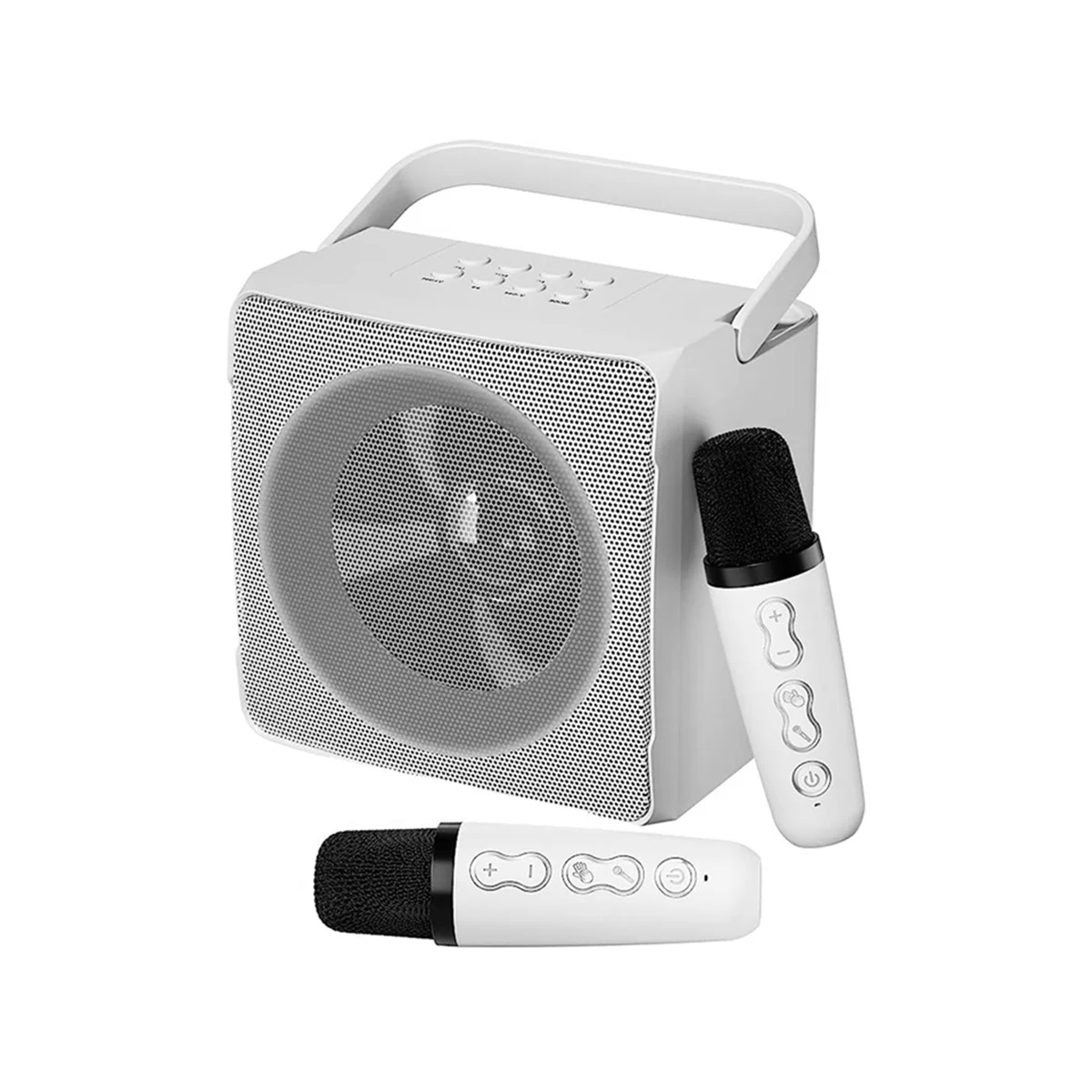 Family KTV Audio Set Dual Wireless Microphone One Outdoor Portable Karaoke Bluetooth Speaker,White
Family KTV Audio Set Dual Wireless Microphone One Outdoor Portable Karaoke Bluetooth Speaker,White