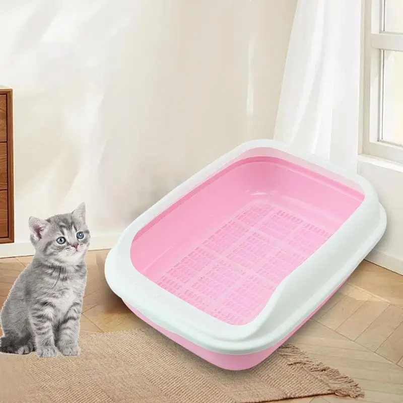 Cat Litter Box Cat Toilet Large Anti-splash With Sand Open Litter Box Semi-enclosed Kitten Supplies
Cat Litter Box Cat Toilet Large Anti-splash With Sand Open Litter Box Semi-enclosed Kitten Supplies