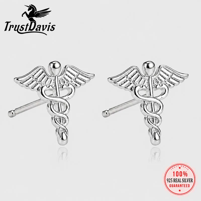 TrustDavis Real 925 Sterling Silver Fashion and Luxury Double Snake Wing Stud Earrings for Women Daily Wear Jewelry Gift DS4940
TrustDavis Real 925 Sterling Silver Fashion and Luxury Double Snake Wing Stud Earrings for Women Daily Wear Jewelry Gift DS4940