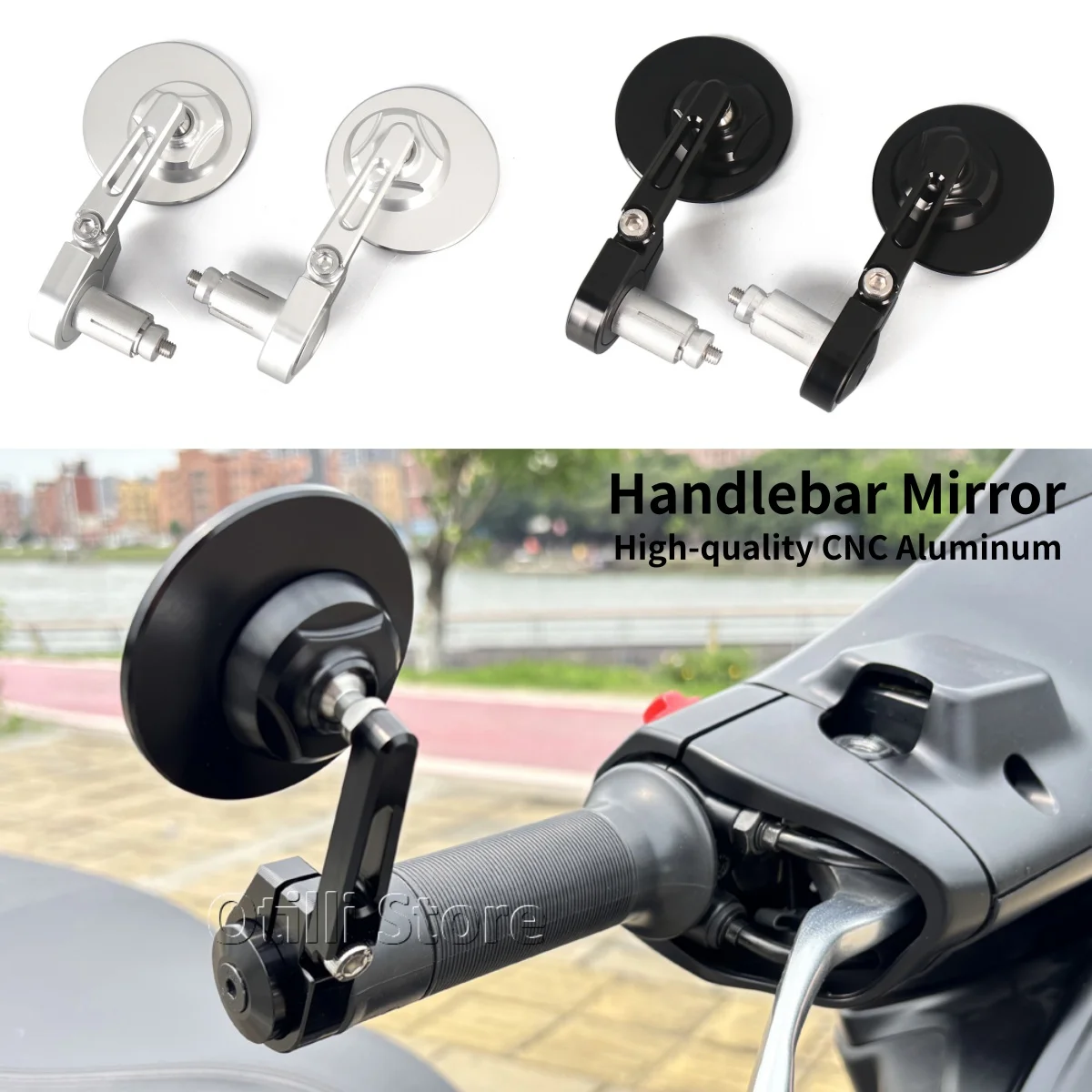 GTS GTV 300 Moto Handlebar End Side Mirror Anti-glare Bar End Rear View Mirrors For Vepsa Sprint150 Primavera150 GTS300 GTV300
GTS GTV 300 Moto Handlebar End Side Mirror Anti-glare Bar End Rear View Mirrors For Vepsa Sprint150 Primavera150 GTS300 GTV300