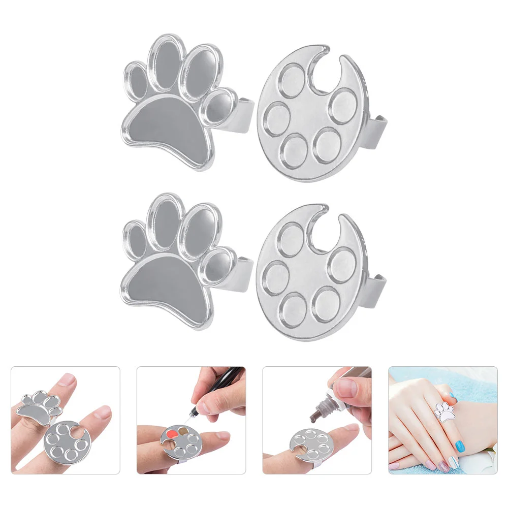 Manicure Tools Nail Polish Mixing Trays Holder Finger Ring Color Plate Holders Pallets
Manicure Tools Nail Polish Mixing Trays Holder Finger Ring Color Plate Holders Pallets