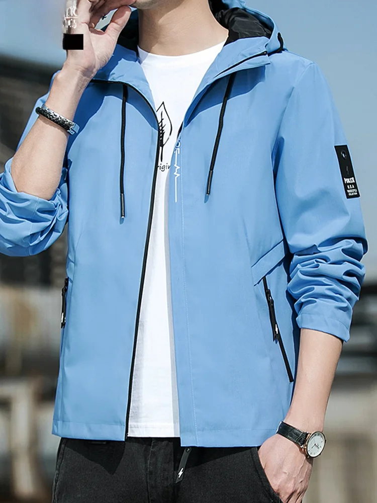 Свободная мужская куртка с капюшоном, повседневная рабочая одежда, спортивная верхняя одежда, весна-осень, модная городская ветрозащитная полиэфирная ткань
Свободная мужская куртка с капюшоном, повседневная рабочая одежда, спортивная верхняя одежда, весна-осень, модная городская ветрозащитная полиэфирная ткань