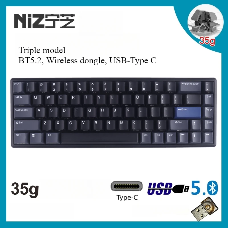 2025 New NIZ Black Atom68 pro capacitive 35g DRT NKRO programmable keyboard PBT Keycap MAC Gaming
2025 New NIZ Black Atom68 pro capacitive 35g DRT NKRO programmable keyboard PBT Keycap MAC Gaming