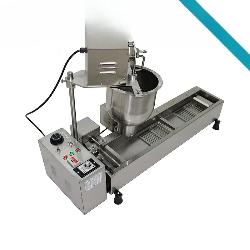 Автоматическая однорядная машина для производства пончиков, нержавеющая сталь, бытовая и коммерческая кухонная утварь.
Автоматическая однорядная машина для производства пончиков, нержавеющая сталь, бытовая и коммерческая кухонная утварь.