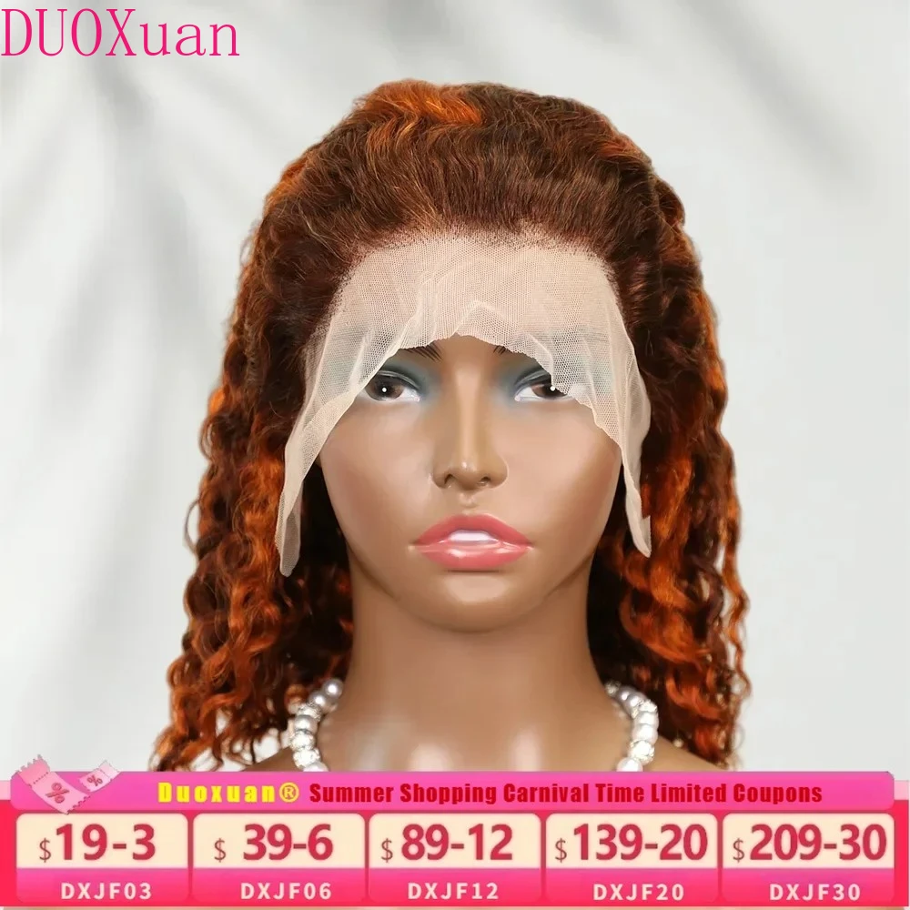 DUOXuan Orange Ginger Human Hair Wig Bob Deep Water Wave 13x4 HD Lace Frontal Wigs P4/350 Ombre 14 Inch Brazilian Virgin Hair
DUOXuan Orange Ginger Human Hair Wig Bob Deep Water Wave 13x4 HD Lace Frontal Wigs P4/350 Ombre 14 Inch Brazilian Virgin Hair