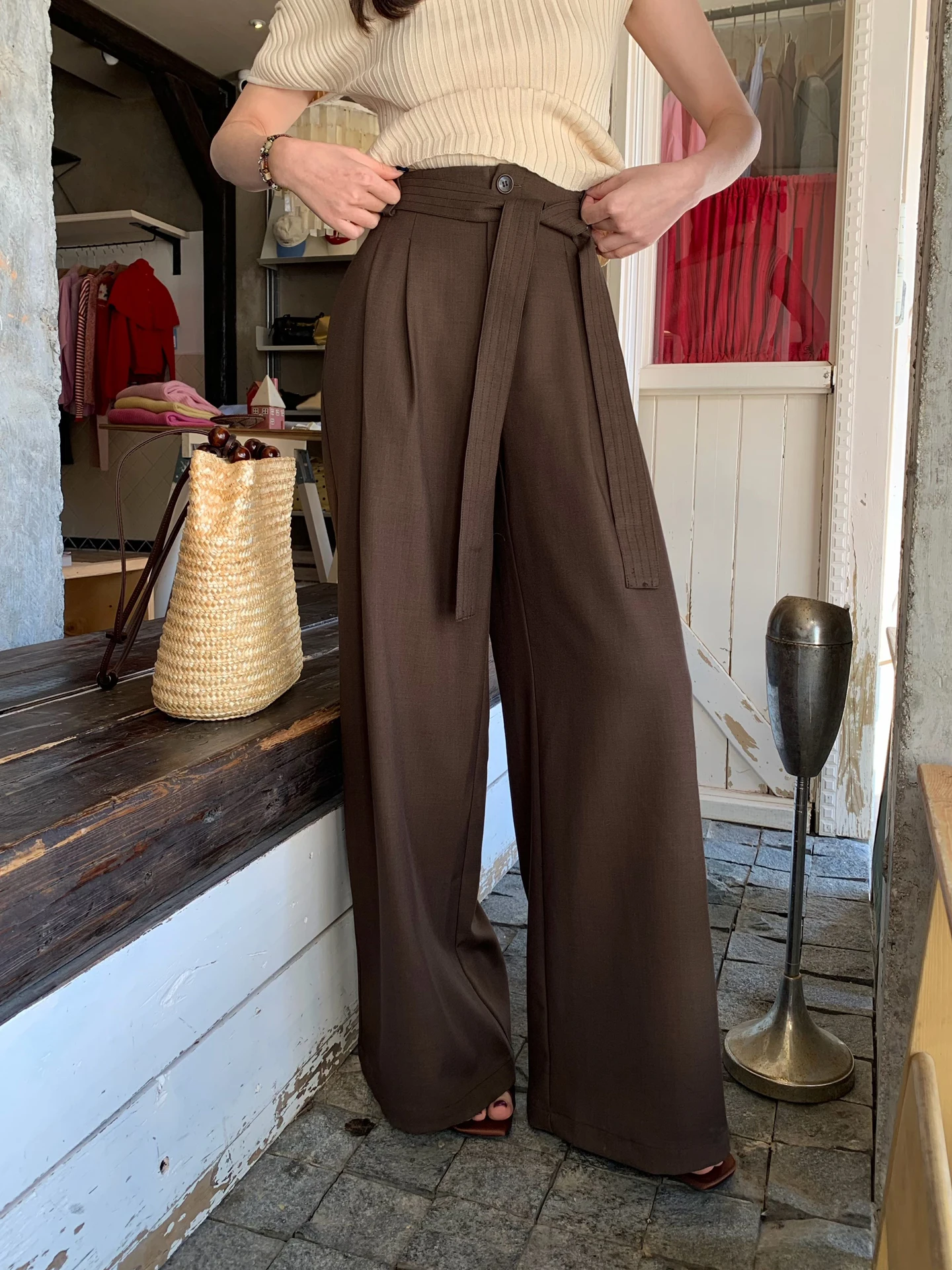 Moby Lazy Cool Pants High Waist Loose Casual Wide Leg Suit Pants Floor Length Women's Spring Sle Ele Commute Straight Cut
Moby Lazy Cool Pants High Waist Loose Casual Wide Leg Suit Pants Floor Length Women's Spring Sle Ele Commute Straight Cut