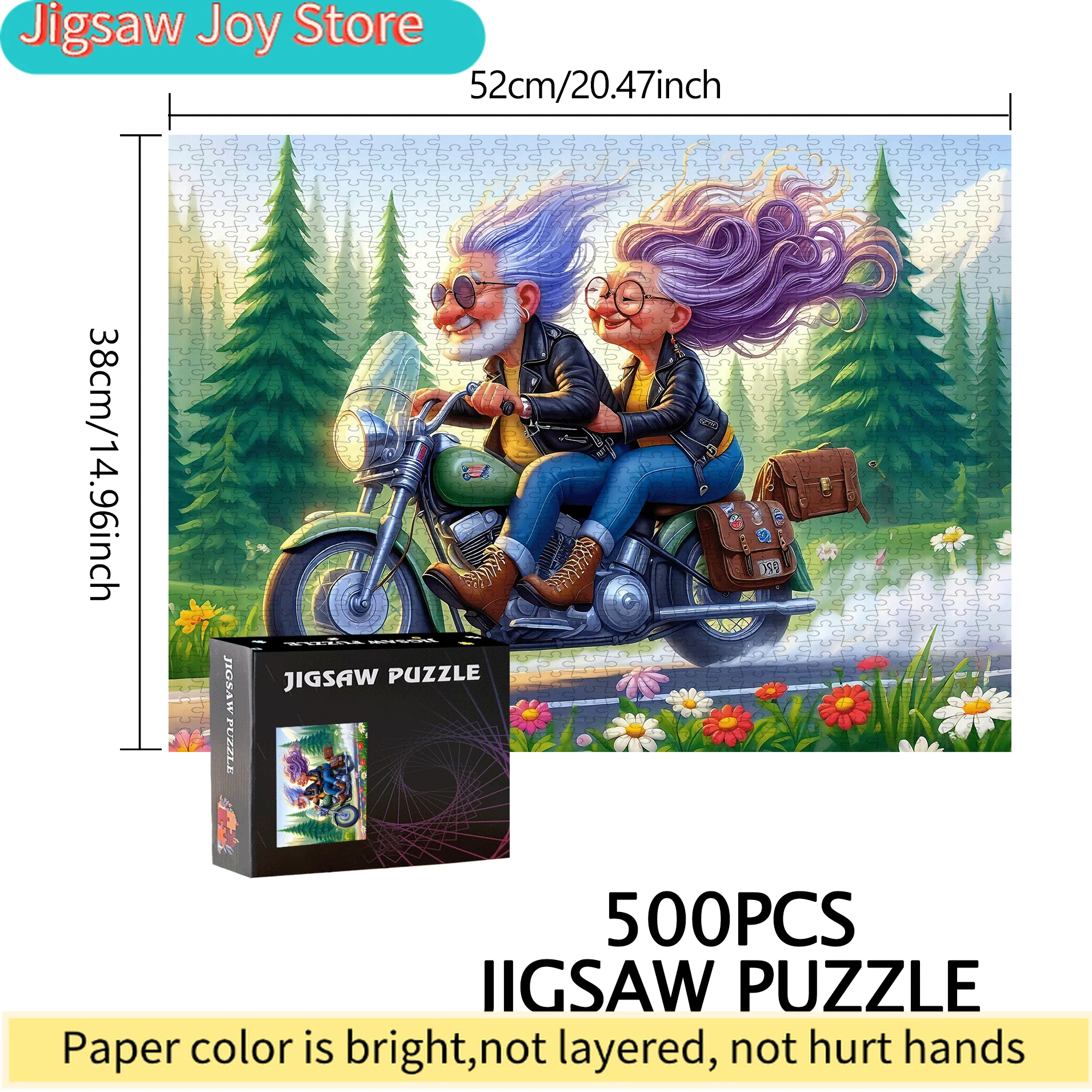 Пазл для пожилых пар с мотивом мотоциклов - 500/1000 деталей, для семейного досуга, домашнего декора и развития интеллекта - Идеально для всей семьи
Пазл для пожилых пар с мотивом мотоциклов - 500/1000 деталей, для семейного досуга, домашнего декора и развития интеллекта - Идеально для всей семьи