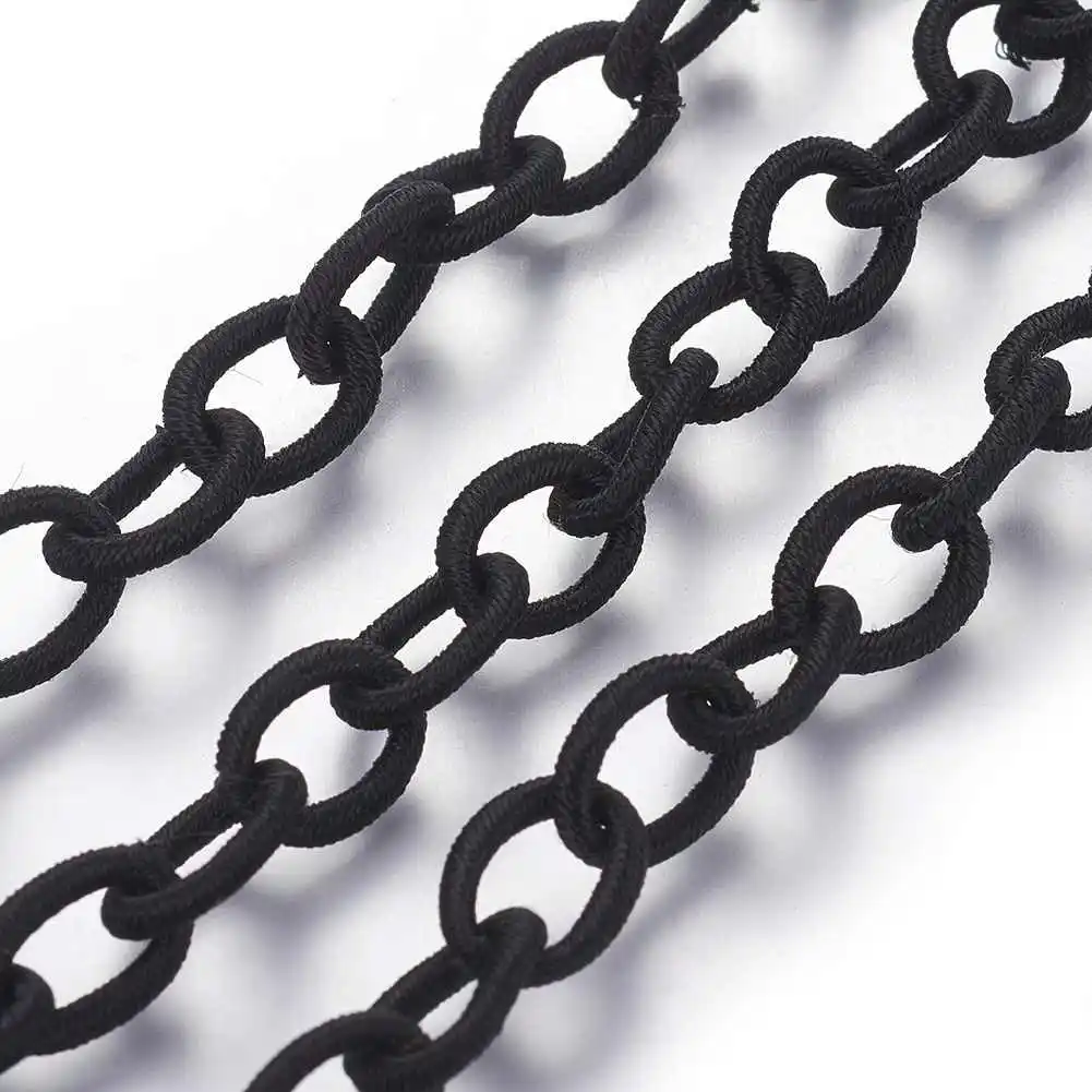 Handmade Silk Cable Chains Loop Nylon Cord Cross Chains For Jewelry Making DIY Bracelet Necklace 8~9x11~13x2mm
Handmade Silk Cable Chains Loop Nylon Cord Cross Chains For Jewelry Making DIY Bracelet Necklace 8~9x11~13x2mm