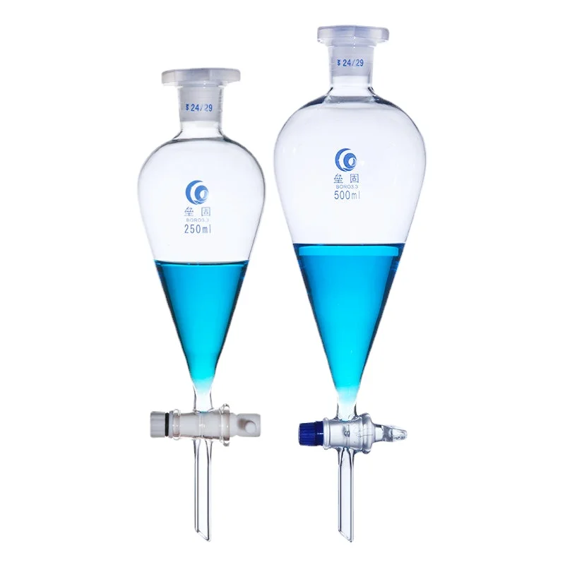 1pcs Lab Glass Pear-shaped Separation Funnel Loikaw Dropping Funnel with Glass/PTFE Piston 60/125/250/500/1000/2000ml
1pcs Lab Glass Pear-shaped Separation Funnel Loikaw Dropping Funnel with Glass/PTFE Piston 60/125/250/500/1000/2000ml