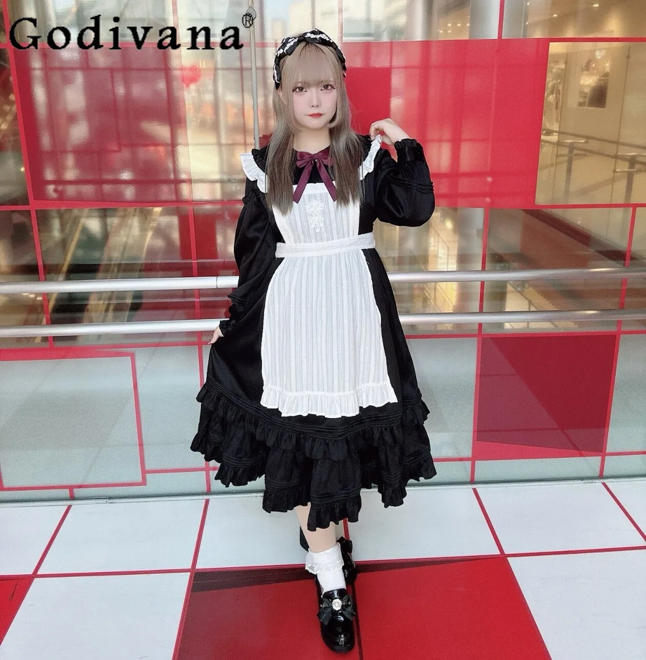 Japanese-French Sweet and Romantic Lolita Long-sleeve Dress 2026 Spring New Cute Versatile Doll Collar Women's Dress
Japanese-French Sweet and Romantic Lolita Long-sleeve Dress 2026 Spring New Cute Versatile Doll Collar Women's Dress