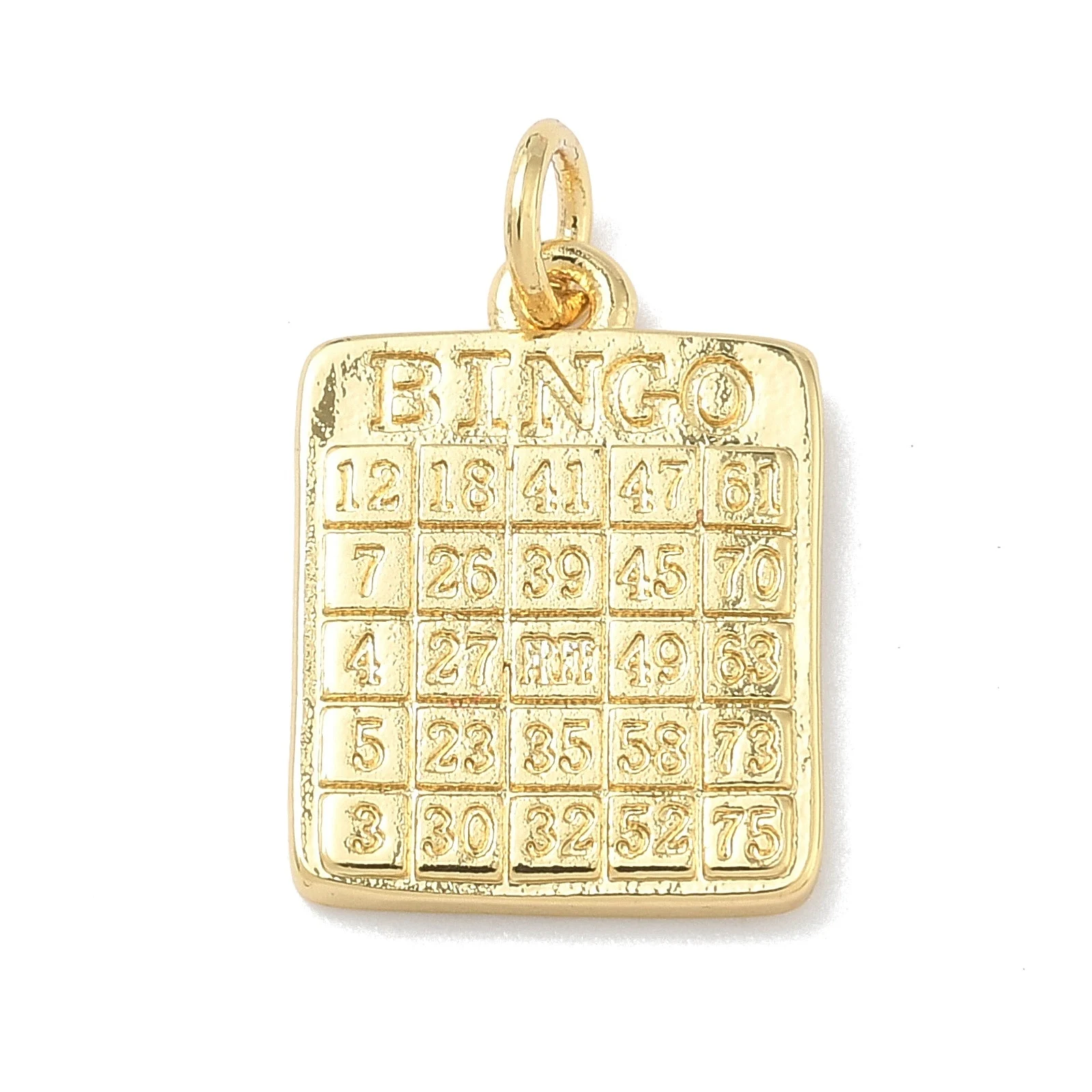 10pc Brass Pendants Bingo Playing Card Charms 18K Gold Plated For Jewelry Necklace Bracelet Key Chain Making Jewelry Findings
10pc Brass Pendants Bingo Playing Card Charms 18K Gold Plated For Jewelry Necklace Bracelet Key Chain Making Jewelry Findings