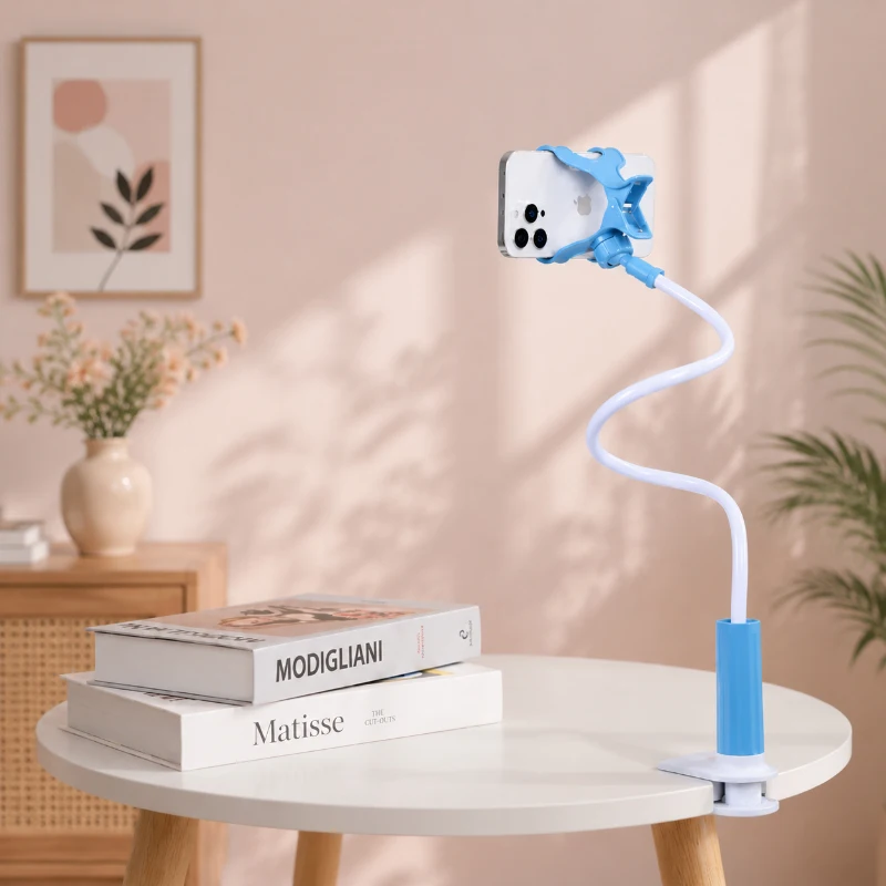 Hands-Free Lazy Phone Stand, Flexible Gooseneck Holder for Bed & Desk, Adjustable Mobile Clamp for Streaming, Video and Content
Hands-Free Lazy Phone Stand, Flexible Gooseneck Holder for Bed & Desk, Adjustable Mobile Clamp for Streaming, Video and Content
