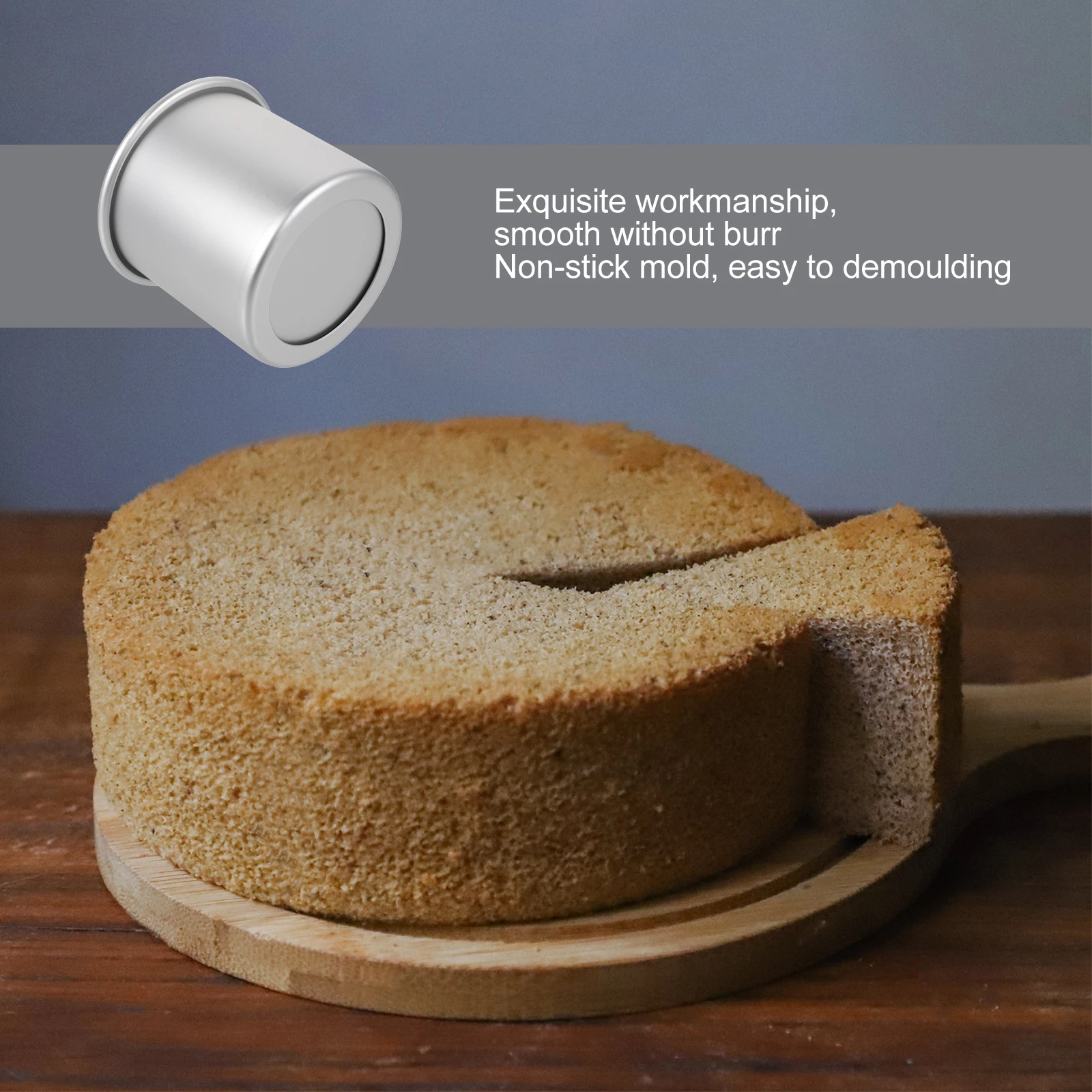 Chiffon Cake Mold Pan Heavy Duty Thickened Baking Mold for Professional Bakery Household Non-Stick Reusable Dessert Mould
Chiffon Cake Mold Pan Heavy Duty Thickened Baking Mold for Professional Bakery Household Non-Stick Reusable Dessert Mould
