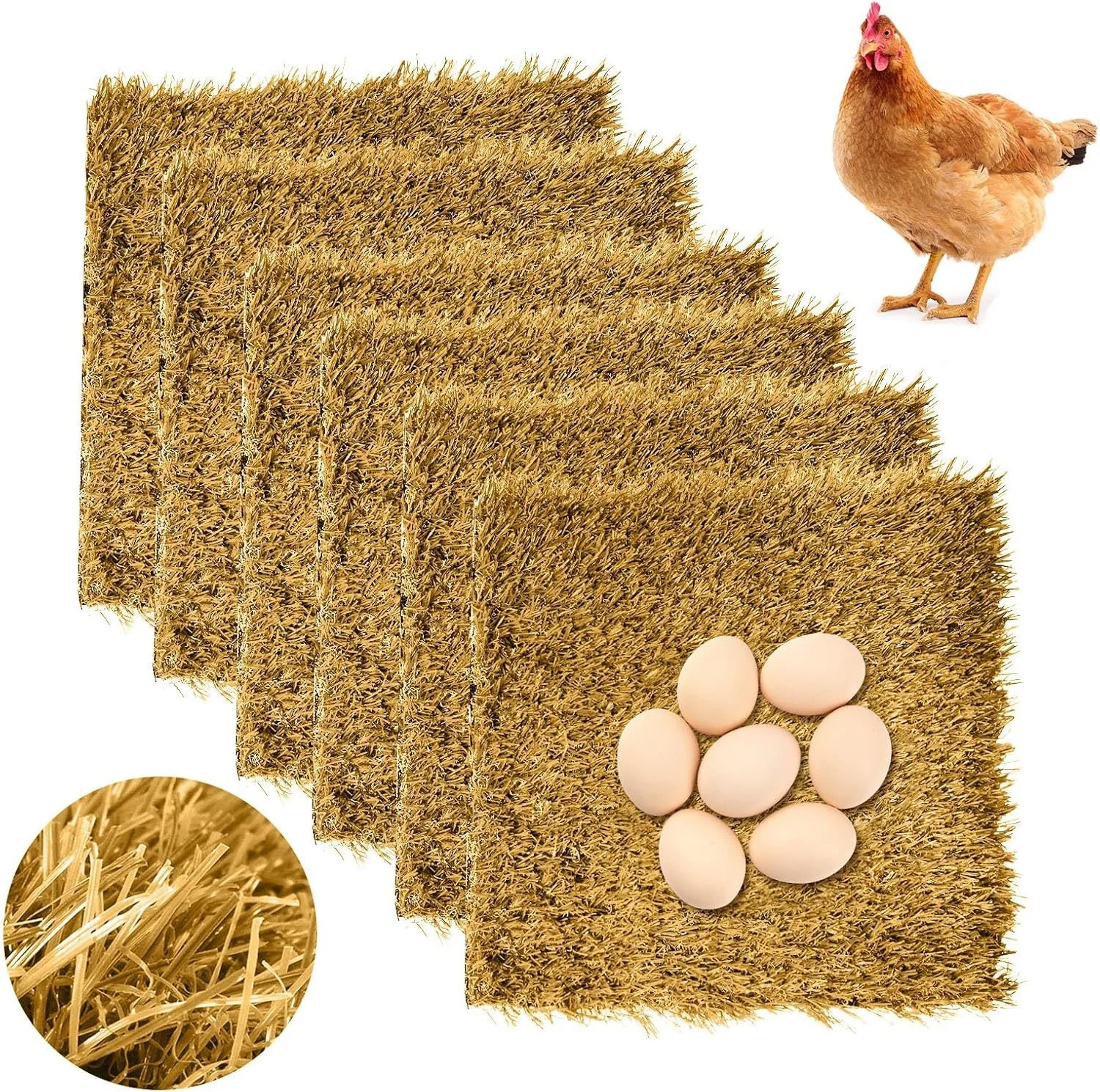 Chicken Nesting Pads Washable Chicken Coop Bedding Laying Artificial Grass Rug Carpet Synthetic Turf Mat for Chicken Hen Pets
Chicken Nesting Pads Washable Chicken Coop Bedding Laying Artificial Grass Rug Carpet Synthetic Turf Mat for Chicken Hen Pets