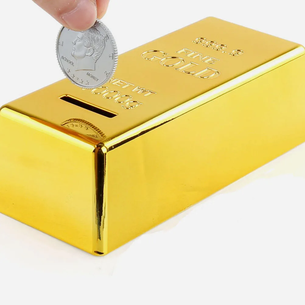 2 pcs LargeSizePVCMaterialCreativeKidsPiggyBankCoinSaverforChildrensRoomDecorGoldBarSavingMoneyBoxWithLid
2 pcs LargeSizePVCMaterialCreativeKidsPiggyBankCoinSaverforChildrensRoomDecorGoldBarSavingMoneyBoxWithLid