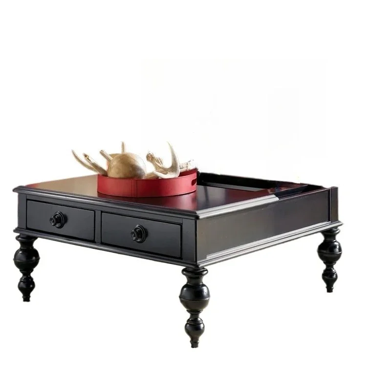 Журнальный столик в стиле ретро, европейский резьбовой столик из цельного дерева, приставной столик для гостиной, французский журнальный столик с квадратным ящиком для хранения
Журнальный столик в стиле ретро, европейский резьбовой столик из цельного дерева, приставной столик для гостиной, французский журнальный столик с квадратным ящиком для хранения