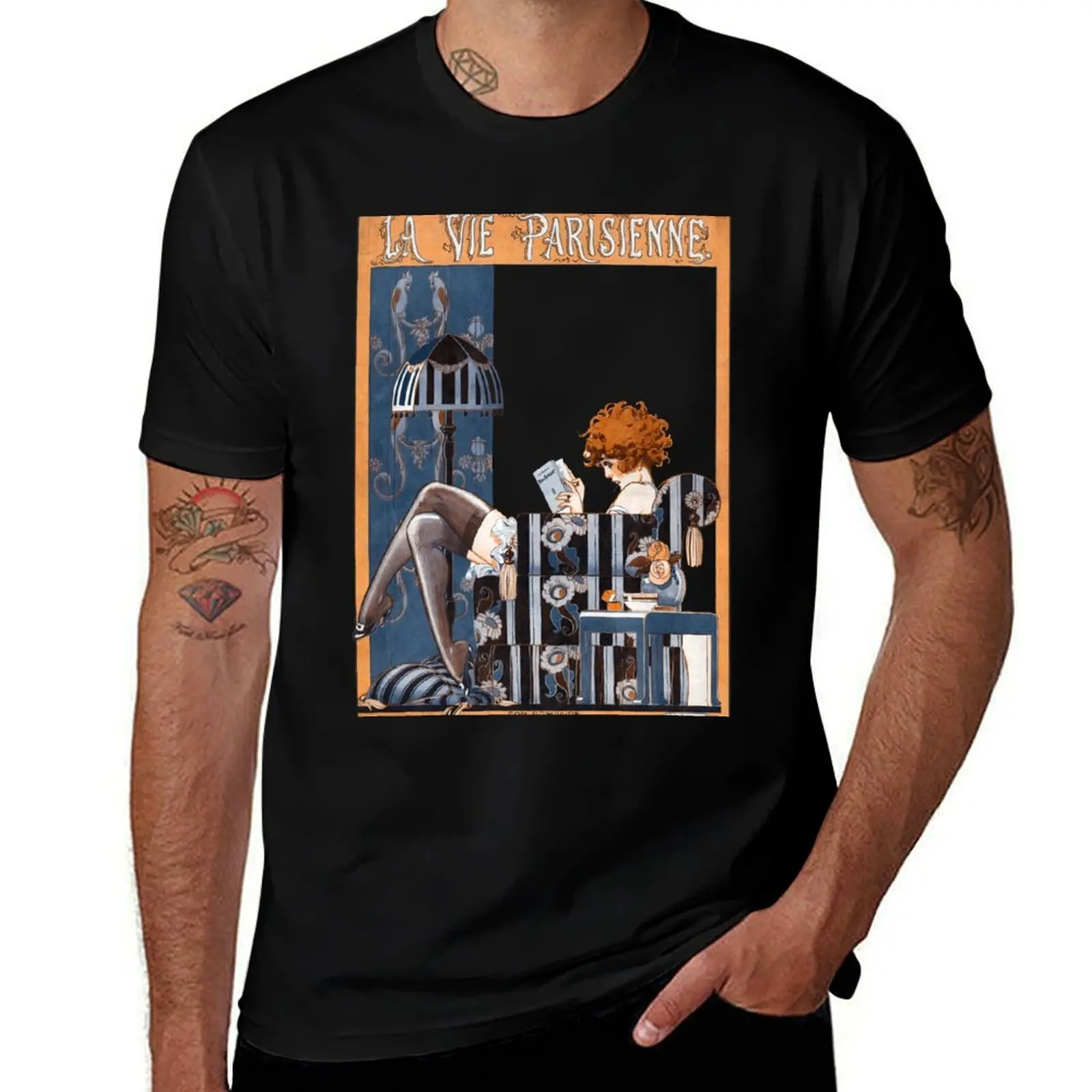 La Vie Parisienne - Son Breviaire - Art Deco T-Shirt man t shirt summer t shirts for man cotton
La Vie Parisienne - Son Breviaire - Art Deco T-Shirt man t shirt summer t shirts for man cotton