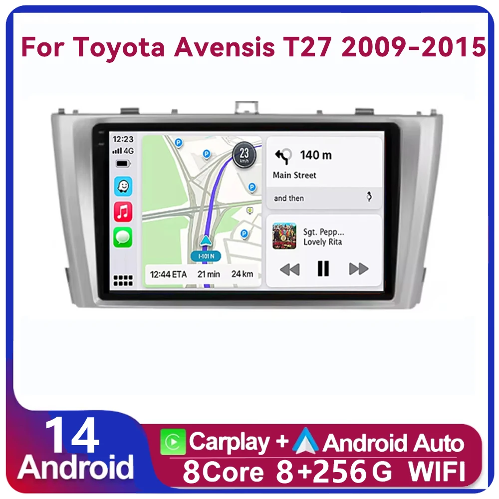 2Din Android 14 Car Radio For Toyota Avensis T27 2008 - 2015 Navigation GPS Multimedia Player Stereo wifi+4G Carplay auto
2Din Android 14 Car Radio For Toyota Avensis T27 2008 - 2015 Navigation GPS Multimedia Player Stereo wifi+4G Carplay auto