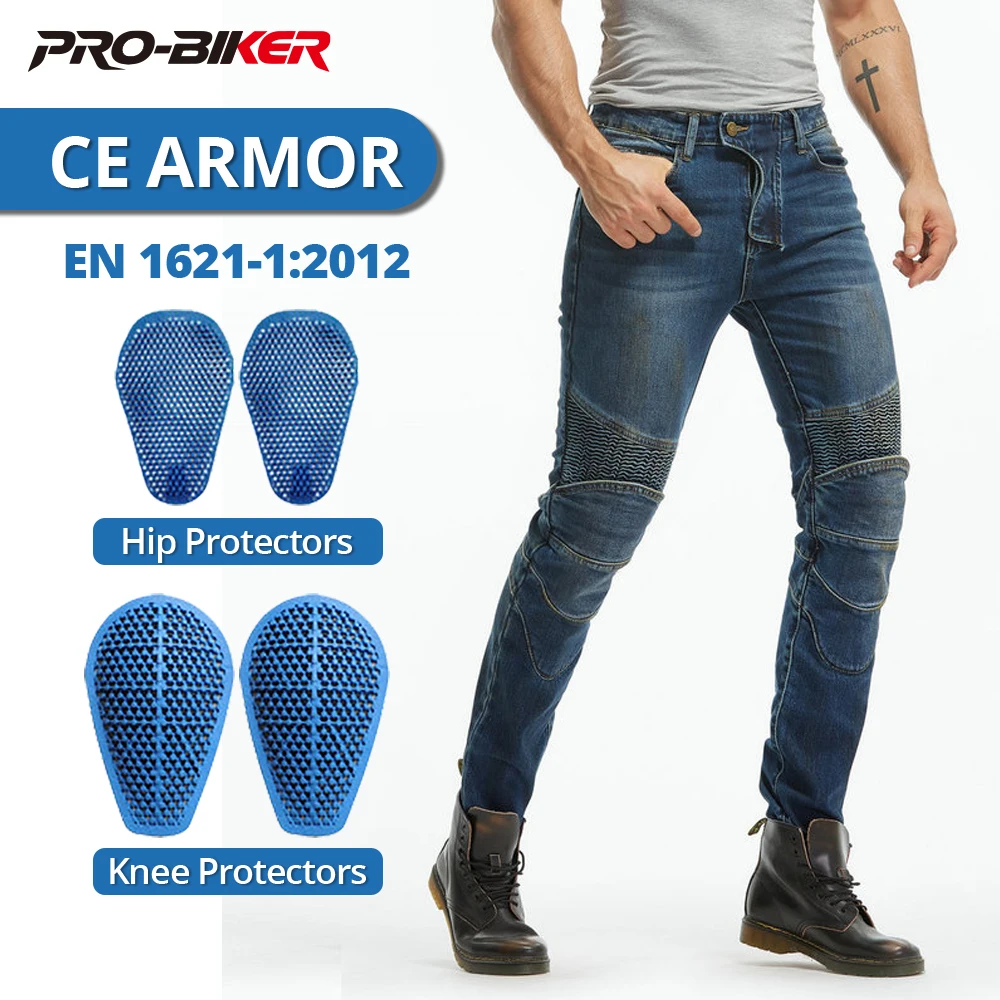 Four Seasons Motorcycle Pants Wear-Resistant Anti-Fall Motocross Jeans Windproof Motorbike Riding Pants With CE Protective Pads
Four Seasons Motorcycle Pants Wear-Resistant Anti-Fall Motocross Jeans Windproof Motorbike Riding Pants With CE Protective Pads