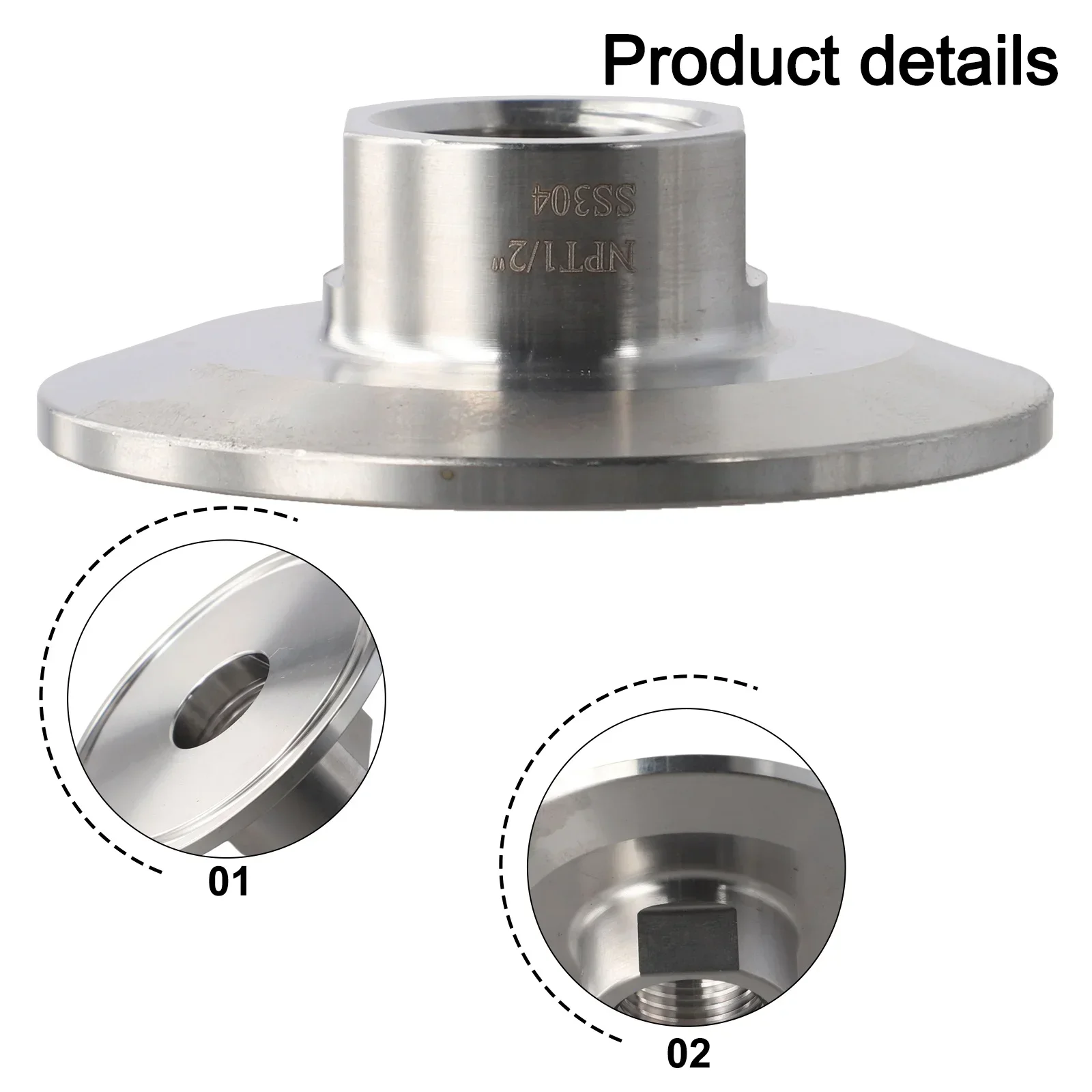 304 Stainless Steel Adaptor Tri Clamp Style with Two Inch NPT Female Thread for Effective Use in Diverse Applications
304 Stainless Steel Adaptor Tri Clamp Style with Two Inch NPT Female Thread for Effective Use in Diverse Applications