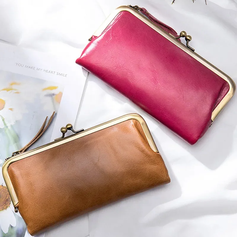 Luxury Genuine Leather Women Long Wallet Zipper Coin Purses Ladies Fold Card Holder Vintage Female Clutch Money Bag
Luxury Genuine Leather Women Long Wallet Zipper Coin Purses Ladies Fold Card Holder Vintage Female Clutch Money Bag