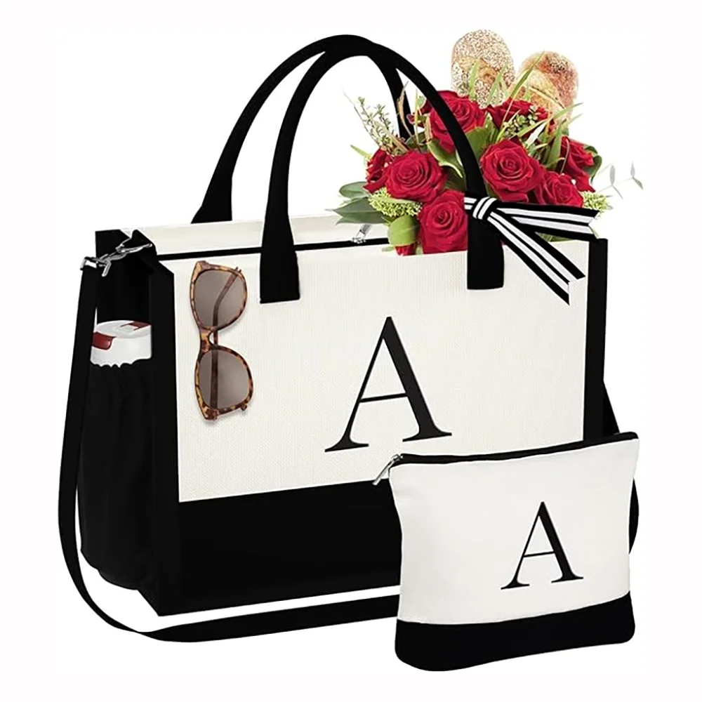 Initial Tote Bag Makeup Bag Set Holiday or Birthday Gift for Women Mom Wife Teacher Friend Wedding Accessory Bridesmaid Souvenir
Initial Tote Bag Makeup Bag Set Holiday or Birthday Gift for Women Mom Wife Teacher Friend Wedding Accessory Bridesmaid Souvenir