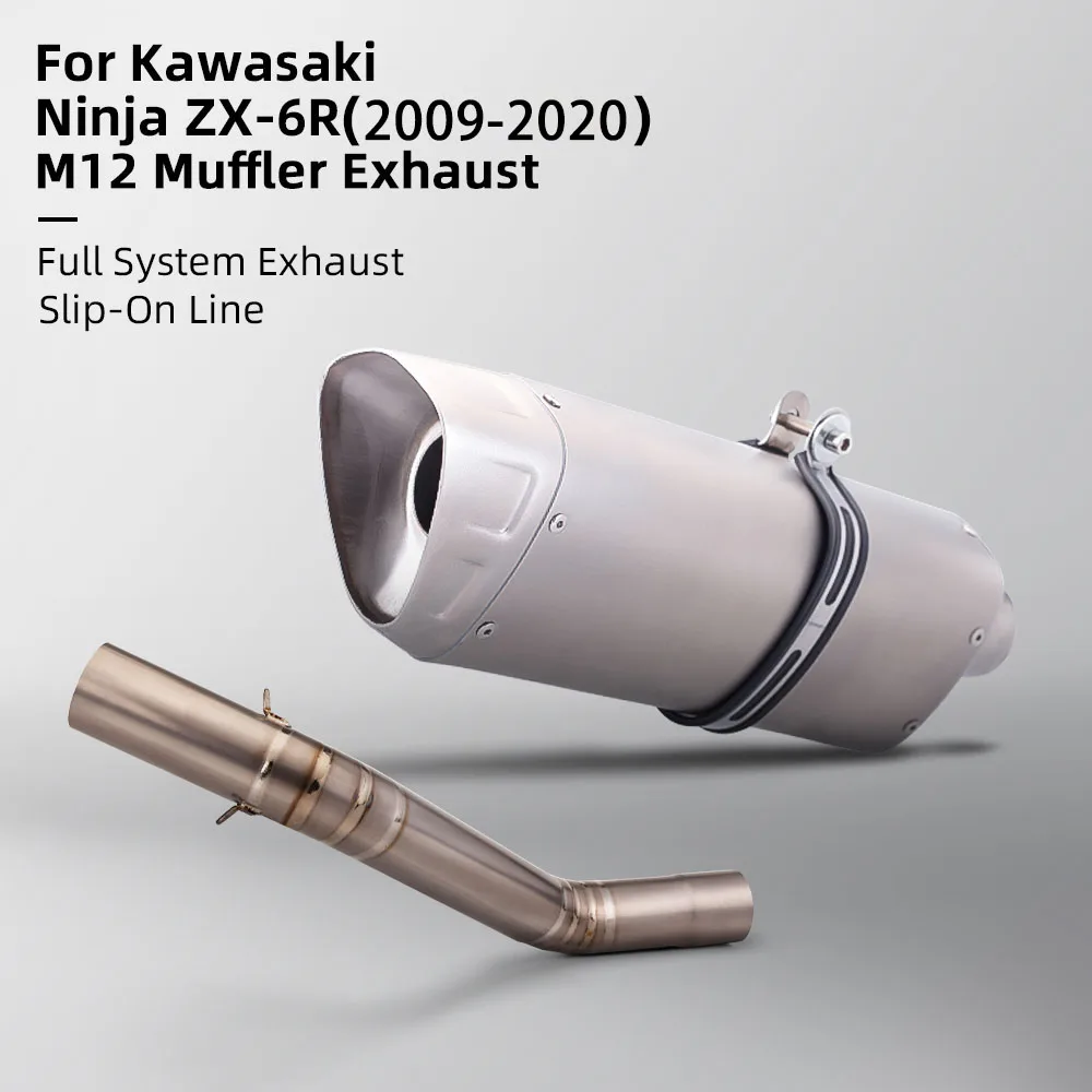 For Kawasaki ZX6R ZX-6R ZX636 Ninja ZX-6R 2009-2020 M12 Muffler Full System Exhaust Slip On Line Supersport Bike Escape Kit
For Kawasaki ZX6R ZX-6R ZX636 Ninja ZX-6R 2009-2020 M12 Muffler Full System Exhaust Slip On Line Supersport Bike Escape Kit