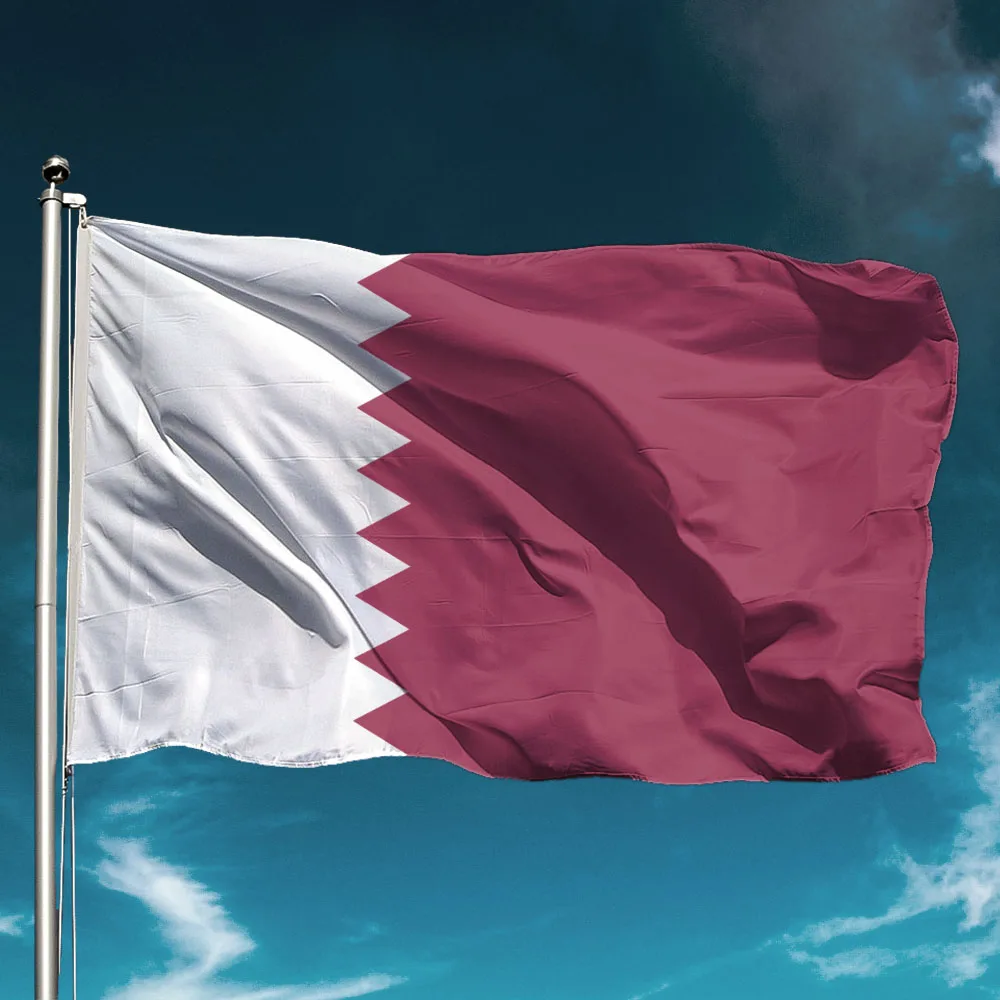 Qatar Flag National Hold Banner Flying Polyester Outdoors Decor Garden Decoration Wall Backdrop State Cheer Support Glad QA
Qatar Flag National Hold Banner Flying Polyester Outdoors Decor Garden Decoration Wall Backdrop State Cheer Support Glad QA